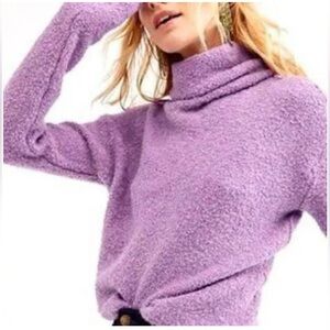 Free People Stormy Fuzzy Cowl Neck Sweater -
Size XS